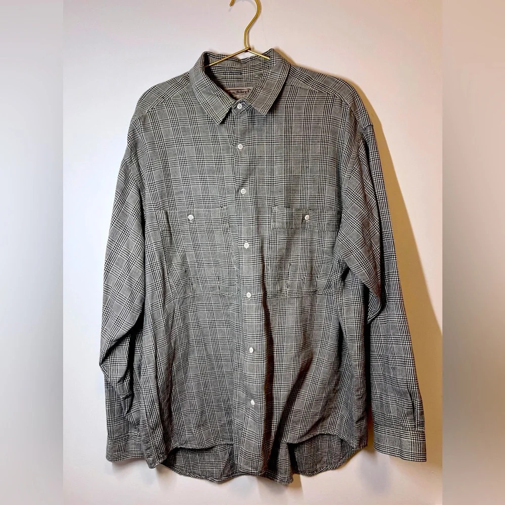 Cacharel Vintage Houndstooth Button Down M